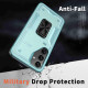 For Samsung Galaxy S24+ 5G Ring Holder PC Hybrid TPU Phone Case(Blue)