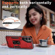 For Samsung Galaxy S24+ 5G Ring Holder PC Hybrid TPU Phone Case(Red)