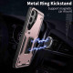 For Samsung Galaxy S24+ 5G Ring Holder PC Hybrid TPU Phone Case(Rose Gold)