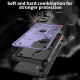 For Samsung Galaxy S24+ 5G Ring Holder PC Hybrid TPU Phone Case(Purple)