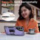 For Samsung Galaxy S24+ 5G Ring Holder PC Hybrid TPU Phone Case(Purple)