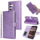 For Samsung Galaxy S24+ 5G Peony Flowers Imprint Leather Phone Case(Purple)
