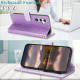 For Samsung Galaxy S24+ 5G Peony Flowers Imprint Leather Phone Case(Purple)