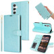For Samsung Galaxy S24+ 5G Peony Flowers Imprint Leather Phone Case(Sky Blue)