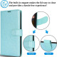 For Samsung Galaxy S24+ 5G Peony Flowers Imprint Leather Phone Case(Sky Blue)