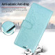 For Samsung Galaxy S24+ 5G Peony Flowers Imprint Leather Phone Case(Sky Blue)