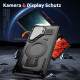 For Samsung Galaxy S24+ 5G Shield Frame Holder MagSafe Phone Case(Black)