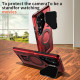 For Samsung Galaxy S24+ 5G Shield Frame Holder MagSafe Phone Case(Red)