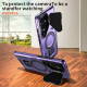 For Samsung Galaxy S24+ 5G Shield Frame Holder MagSafe Phone Case(Purple)