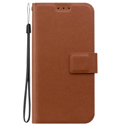 For Samsung Galaxy S24+ 5G Ultra-thin Voltage Magnetic Buckle Leather Phone Case(Brown)