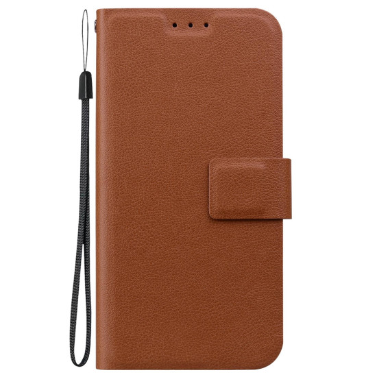 For Samsung Galaxy S24+ 5G Ultra-thin Voltage Magnetic Buckle Leather Phone Case(Brown)
