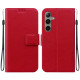 For Samsung Galaxy S24+ 5G Ultra-thin Voltage Magnetic Buckle Leather Phone Case(Red)