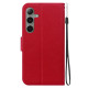 For Samsung Galaxy S24+ 5G Ultra-thin Voltage Magnetic Buckle Leather Phone Case(Red)