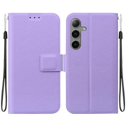 For Samsung Galaxy S24+ 5G Ultra-thin Voltage Magnetic Buckle Leather Phone Case(Purple)