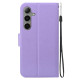 For Samsung Galaxy S24+ 5G Ultra-thin Voltage Magnetic Buckle Leather Phone Case(Purple)