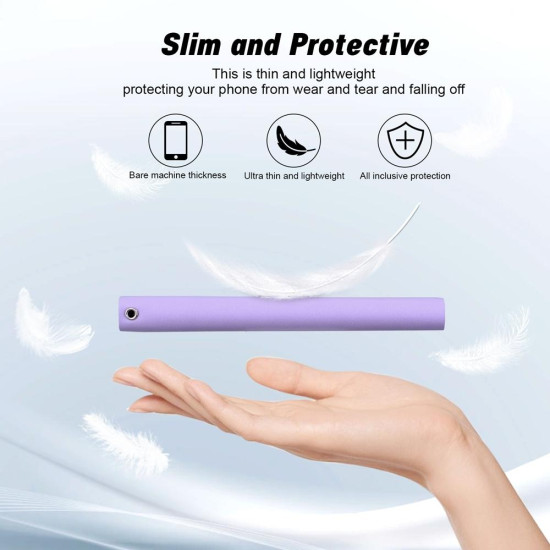 For Samsung Galaxy S24+ 5G Ultra-thin Voltage Magnetic Buckle Leather Phone Case(Purple)