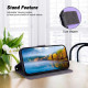 For Samsung Galaxy S24+ 5G Ultra-thin Voltage Magnetic Buckle Leather Phone Case(Purple)
