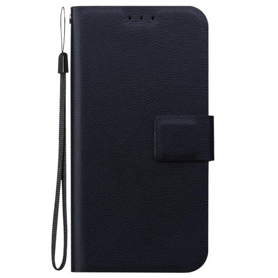 For Samsung Galaxy S24+ 5G Ultra-thin Voltage Magnetic Buckle Leather Phone Case(Black)