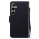 For Samsung Galaxy S24+ 5G Ultra-thin Voltage Magnetic Buckle Leather Phone Case(Black)