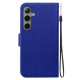 For Samsung Galaxy S24+ 5G Ultra-thin Voltage Magnetic Buckle Leather Phone Case(Blue)