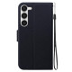 For Samsung Galaxy S23+ 5G Ultra-thin Voltage Magnetic Buckle Leather Phone Case(Black)