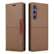 For Samsung Galaxy S24+ 5G GQUTROBE G01 RFID Anti-theft Leather Phone Case(Brown)