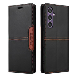 For Samsung Galaxy S24+ 5G GQUTROBE G01 RFID Anti-theft Leather Phone Case(Black)