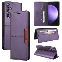 For Samsung Galaxy S24+ 5G GQUTROBE G01 RFID Anti-theft Leather Phone Case(Purple)
