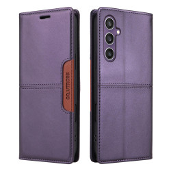 For Samsung Galaxy S24+ 5G GQUTROBE G01 RFID Anti-theft Leather Phone Case(Purple)