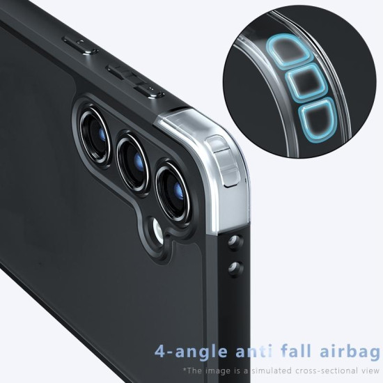 For Samsung Galaxy S24+ 5G Armor Precise Hole PC Hybrid TPU Phone Case(Transparent)