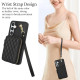 For Samsung Galaxy S24+ / S25+ 5G AwQuer Crossbody Zipper Wallet Rhombic Leather Back Phone Case(Black)