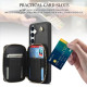 For Samsung Galaxy S24+ / S25+ 5G AwQuer Crossbody Zipper Wallet Rhombic Leather Back Phone Case(Black)