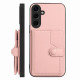 For Samsung Galaxy S24+ 5G Button Card Bag RFID Anti-theft Phone Case(Pink)