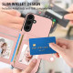 For Samsung Galaxy S24+ 5G Button Card Bag RFID Anti-theft Phone Case(Pink)