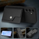 For Samsung Galaxy S24+ 5G Button Card Bag RFID Anti-theft Phone Case(Black)