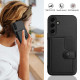 For Samsung Galaxy S24+ 5G Button Card Bag RFID Anti-theft Phone Case(Black)