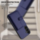 For Samsung Galaxy S24+ 5G Button Card Bag RFID Anti-theft Phone Case(Blue)