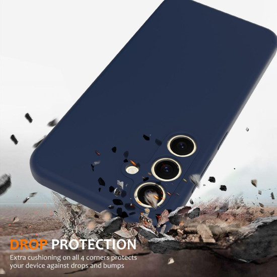 For Samsung Galaxy S24+ 5G Shockproof Silicone Magsafe Phone Case(Navy Blue)