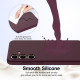 For Samsung Galaxy S24+ 5G Shockproof Silicone Magsafe Phone Case(Plum Color)
