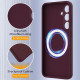 For Samsung Galaxy S24+ 5G Shockproof Silicone Magsafe Phone Case(Plum Color)