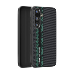 For Samsung Galaxy S24+ 5G ABEEL 6D Micro Relief MagSafe Magnetic Phone Case(Green)