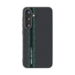 For Samsung Galaxy S24+ 5G ABEEL 6D Micro Relief MagSafe Magnetic Phone Case(Green)