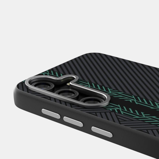For Samsung Galaxy S24+ 5G ABEEL 6D Micro Relief MagSafe Magnetic Phone Case(Green)