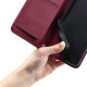 For Samsung Galaxy A35 5G Ring Buckle Rhombic Leather Phone Case(Red)