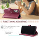 For Samsung Galaxy A35 5G Ring Buckle Rhombic Leather Phone Case(Red)