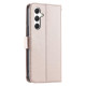 For Samsung Galaxy A35 5G Ring Buckle Rhombic Leather Phone Case(Rose Gold)