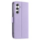 For Samsung Galaxy A35 5G Ring Buckle Rhombic Leather Phone Case(Purple)