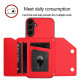 For Samsung Galaxy S24+ 5G Skin Feel Four Card Slots Phone Case with Wrist Strap(Red)