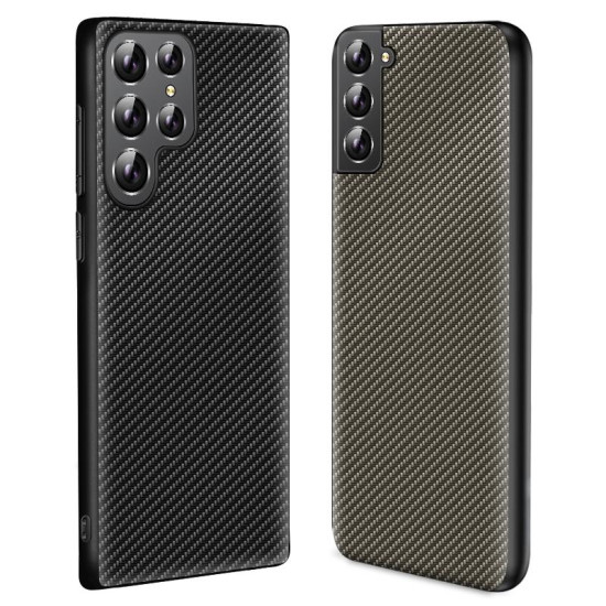 For Samsung Galaxy S24+ 5G Carbon Fiber Texture Printing Phone Case(Gold)