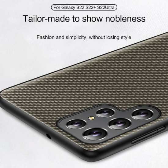 For Samsung Galaxy S24+ 5G Carbon Fiber Texture Printing Phone Case(Gold)